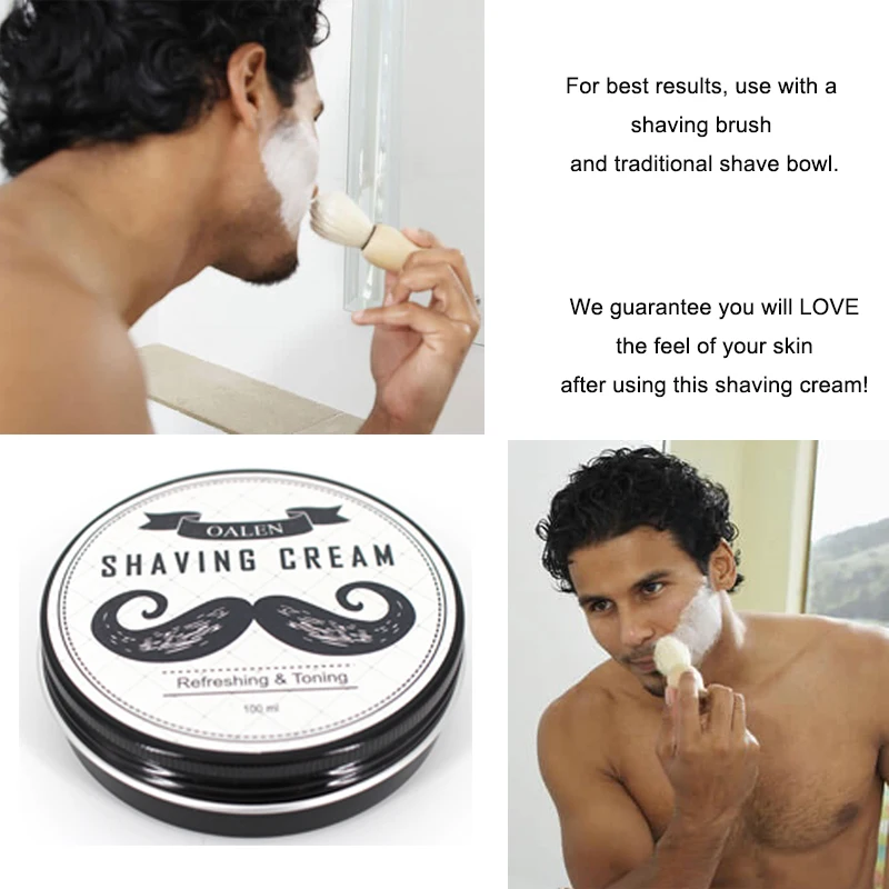 
Whole Men Care Product Beard Soften And Moisturizing Organic Shaving Cream 