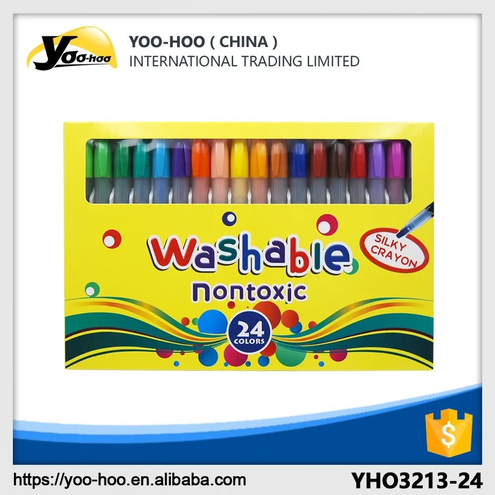 
Promotional 24 colores twist crayons in colored box for children painting 