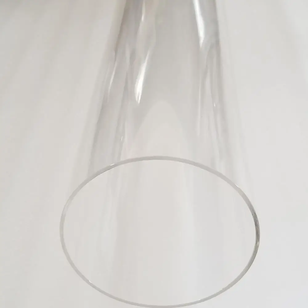 Прозрачная кварцевая стеклянная трубка большого диаметра или большая боросиликатная из пирекса