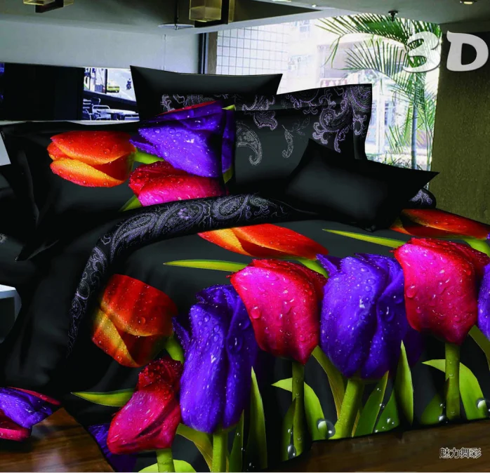 hot sale 100% polyester printed quilt fabric for home textile