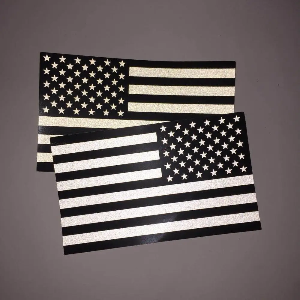 Светоотражающая виниловая наклейка на заказ тонкая синяя линия флаг бампер ноутбука