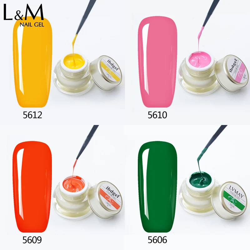 ibdgel Long Lasting Painting Color Nail Polish UV Nail Art Drawing Gel Polish 8g 12 Colors