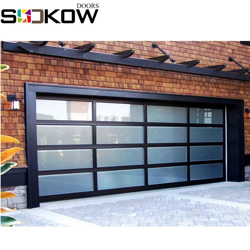 frosted glass garage door/aluminum sectional garage door prices/full view aluminum frame sectional frosted glass garage door