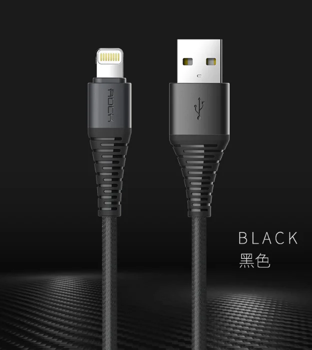 
ROCK 3A Type C for Xiaomi mi6 mi5 for Samsung Galaxy S8 Plus for Huawei Hi-Tensile Fast Charging C USB Type-C Cable 