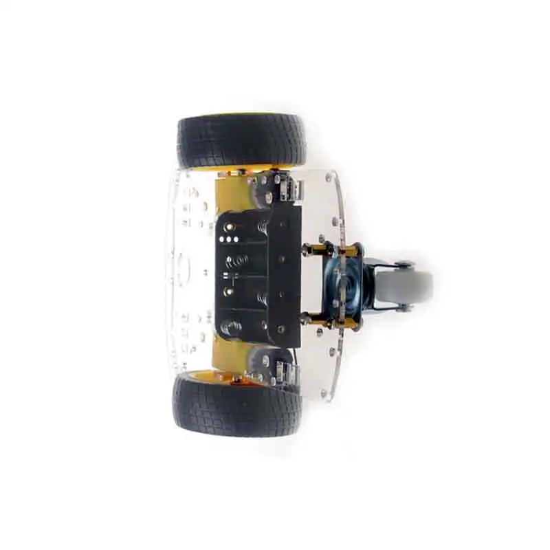 2WD Smart Robot Car Chassis Acrylic 250RPM Motor 9V 90:1 Metal Gearbox for DIY Smart Car