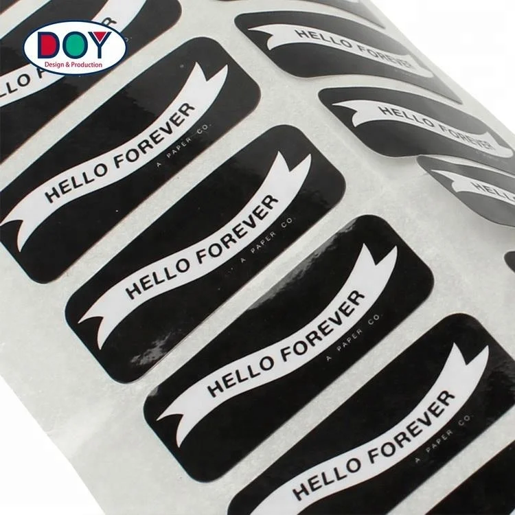 Private Design Custom Printed Brand Logo Self Adhesive Paper Stickers Labels for Garment Packaging