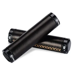 New Champkey Ergonomics Comfort Design Bicycle Handlebar Grips Genuine Leather with Soft Material Cycling Grip