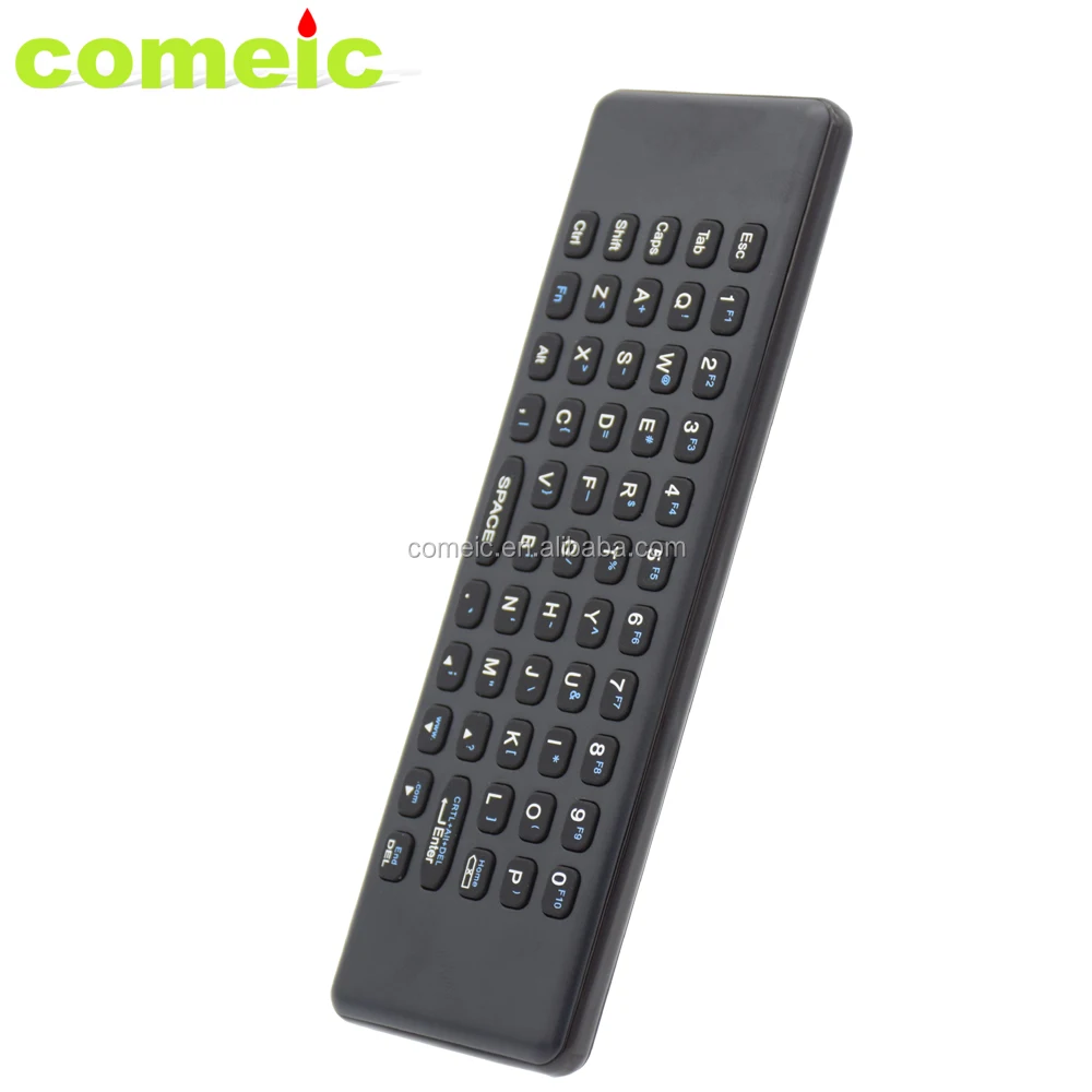 Mini RF Wireless Fly Air Mouse Backlit Keyboard IR Remote voice Control for Onida samsung lg smart TV box Android iptv