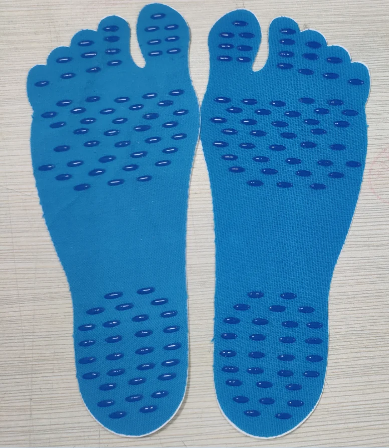 Foot Stickers Beach Waterproof Anti-Skid Adhesive Feet Pad kinesiology tape foot pad with silicone