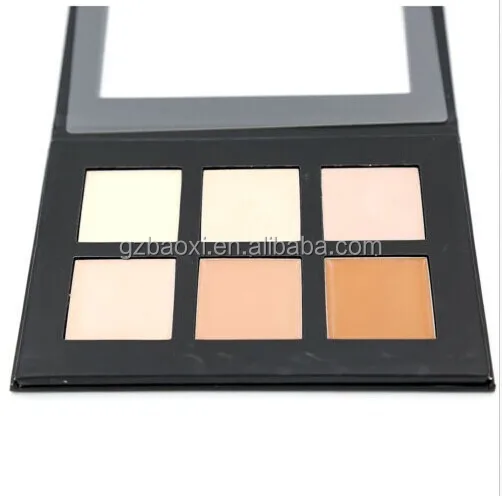 Hotsale!!6 Color Cream Contour kit in Paper box makeup palette