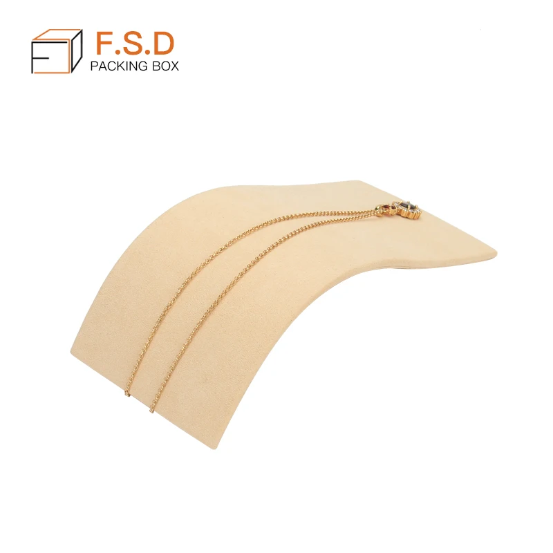 Hot Selling Acrylic with velvet Necklace acrylic Jewelry Display Bracelet Support Jewelry Holder Stand