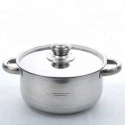 Good Quality Home Use and Commercial 3PCS Stainless Steel Soup Pot Set