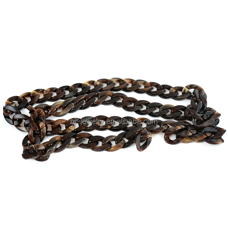 Leopard Plastic Chain Necklace Wholesale Long Chain Women Accessory