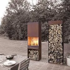 Big corten steel wood burning fire pit / fire bowl