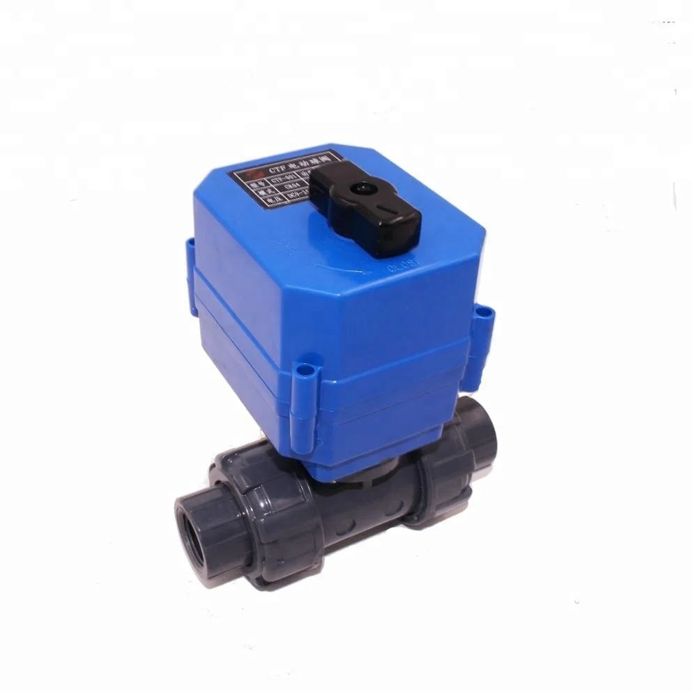 electric actuated ball valve PVC motorized pvc ball valve