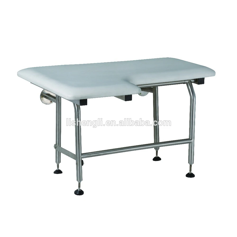 folding shower seat shower bench chair solid wood wall mounted