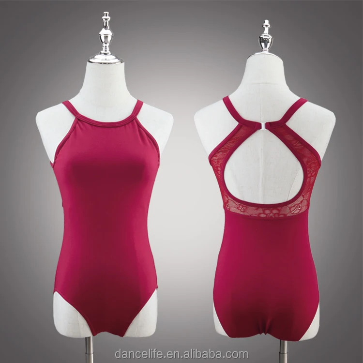 Kids Soft Comfortable lace Splice Ballet Leotard Jumpsuit Girls Sleeveless Dance Bodysuit Gymnastics Leotards