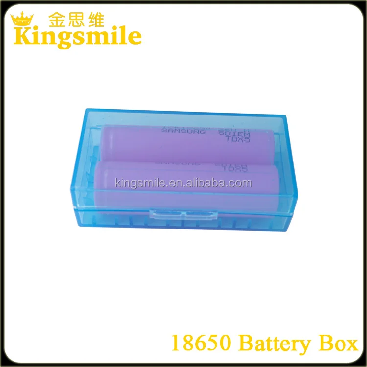 wholesale alibaba plastic box 2pcs li-ion battery case 18650 battery case