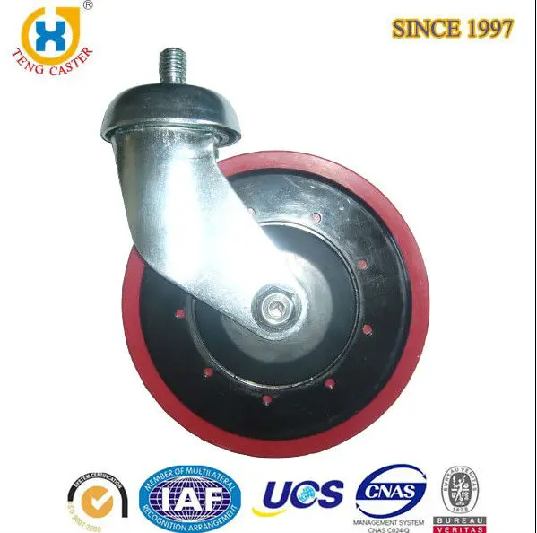125mm supermarket shopping cart castor TUV Certificated wheel