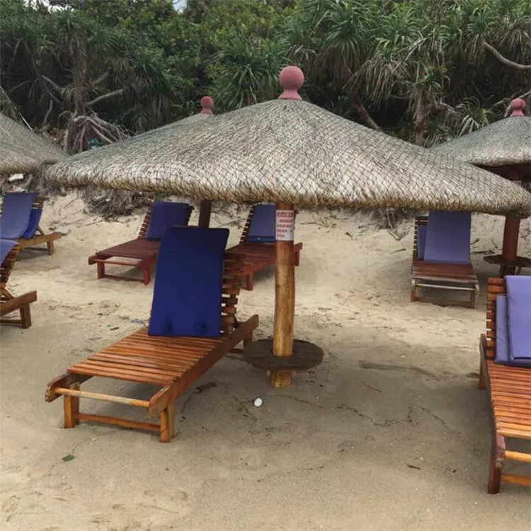 2022 new design hot selling Natural waterproof umbrella custom reed beach umbrella reed fence