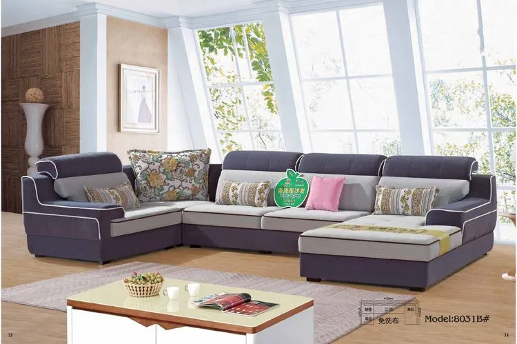 fabric modern sofa set interior furniture mobilier