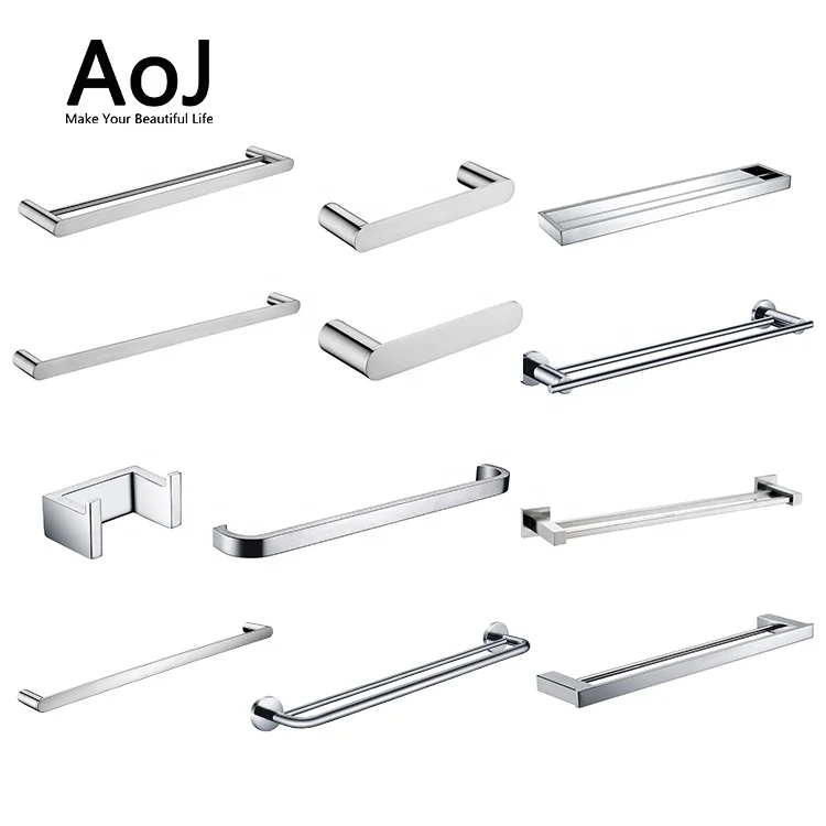 Good quality stainless steel single towel bar tower rail for bathroom