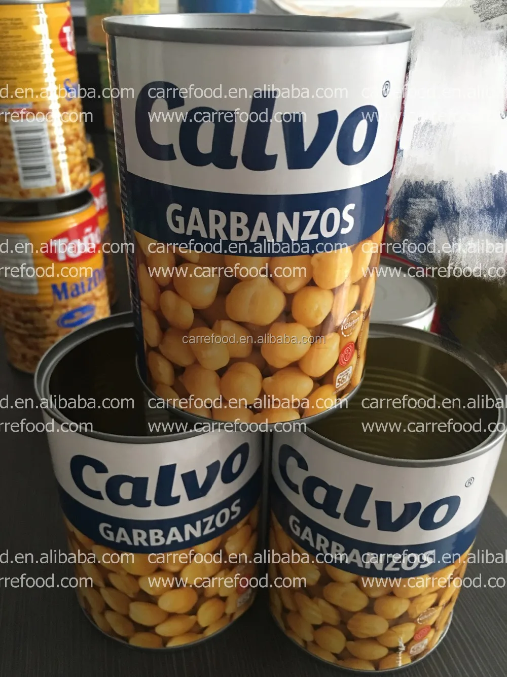 
High quality GARBANZOS canned chick peas from carre food 