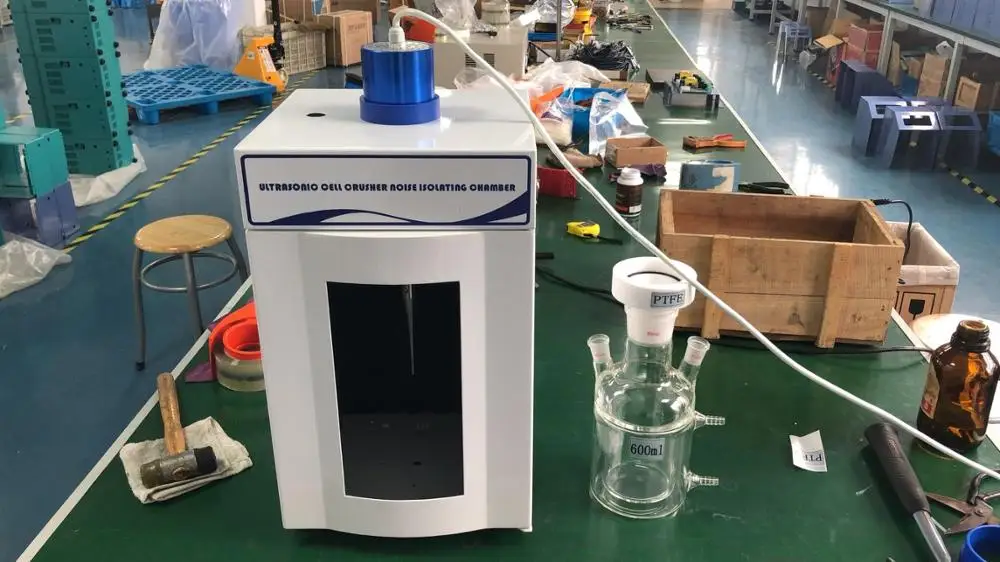 Закрытый двухслойный реактор объемом 500 мл обтянутый стакан для ультразвукового гомогенизатора