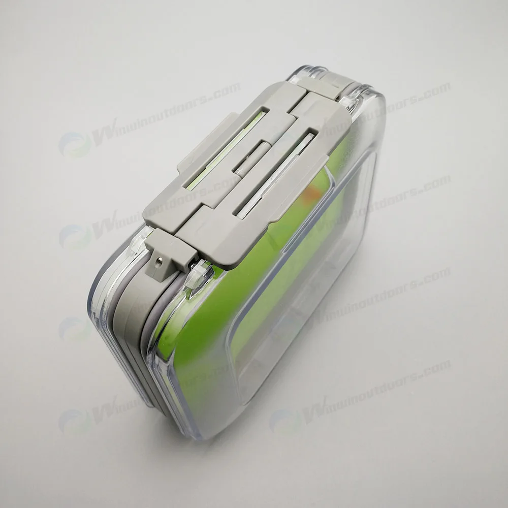 125*100*42mm fly fishing Double Side Plastic Waterproof silicone fishing lure package box