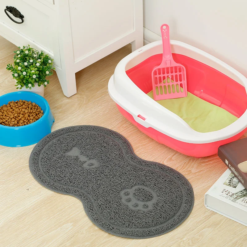 
Pet Supplies for Dogs Paw Shaped Waterproof Pet Cleaning Litter mat 