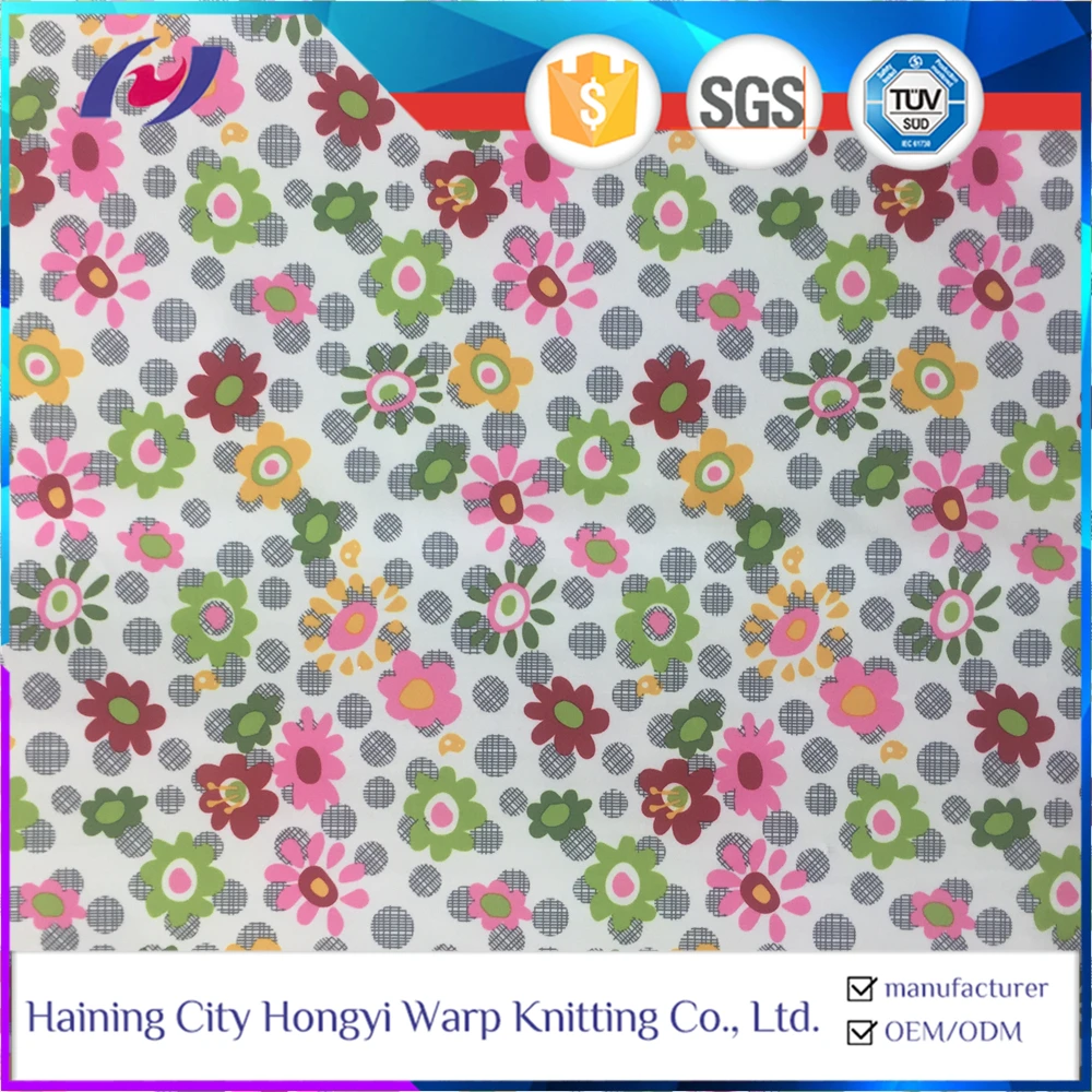 Personalized Full Dull Microfiber Floral Custom Digital Printed Stretch Polyester Spandex  Fabric for Swimwear Bikini