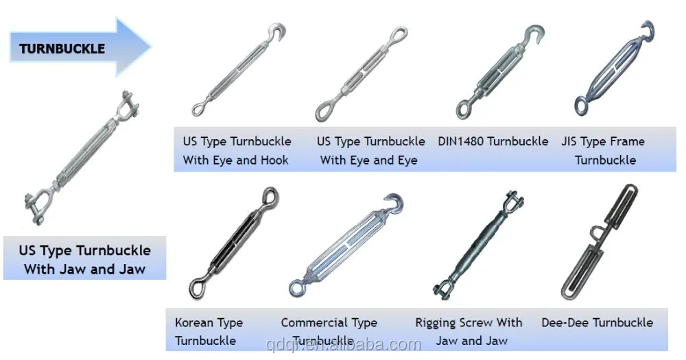 Rigging Turnbuckle Screw Pipe turnbuckle Ratchet Turnbuckle