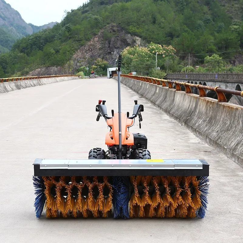 gasoline gear drive multifunctional snow sweeper
