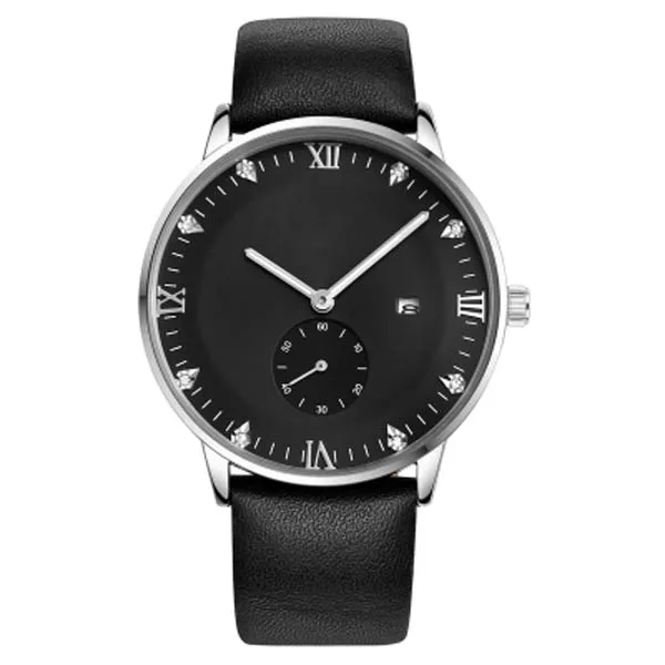 Romanson Leather Relogio Masculino Big Wrist Watches Men Wrist your Logo Custom Luxury Watch Men