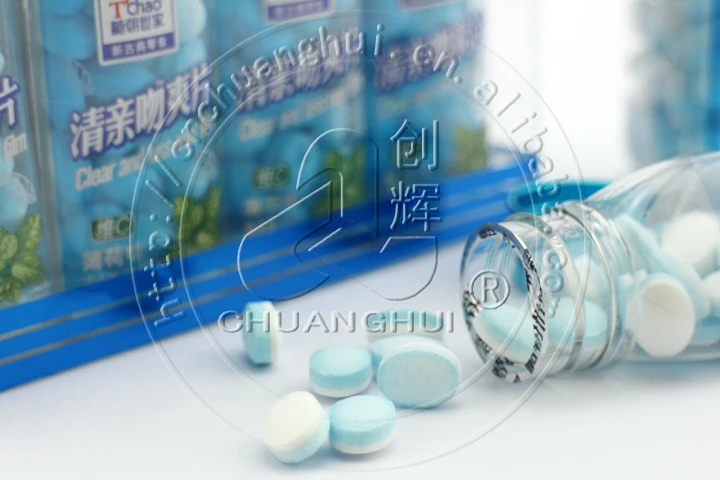 Sugar Free Mint Pressed Candy / Fresh Sorbitol Candy Press