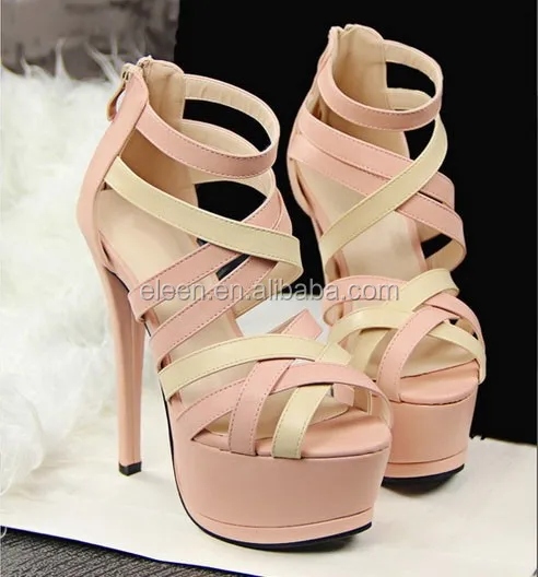 European colors sexy ldaies high heel sandal