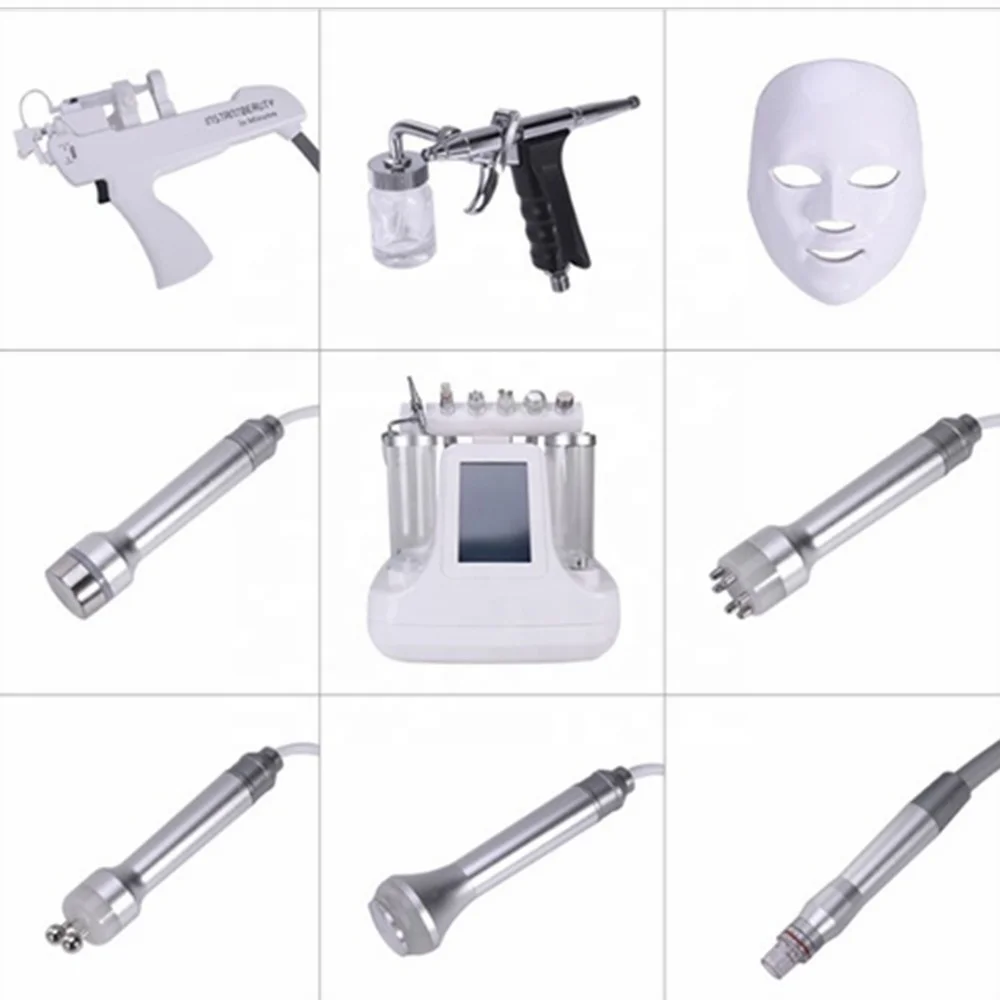 7 in1 Hydro water diamond peeling machine with LED mask for skin rejuvenation machine