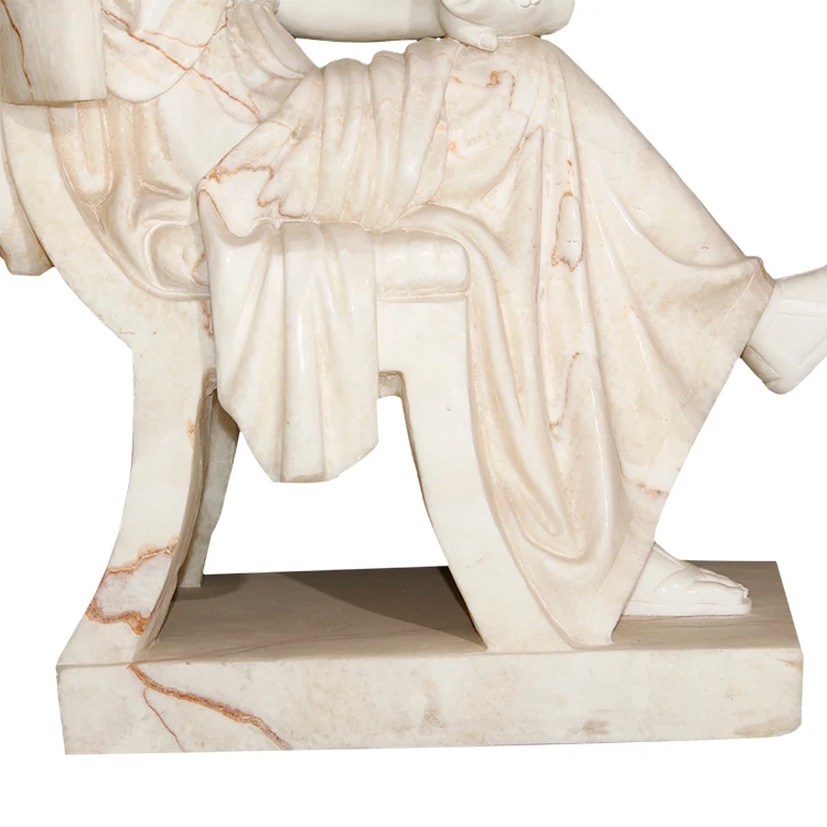 Greek western  outdoor  life size white marble garden  statue