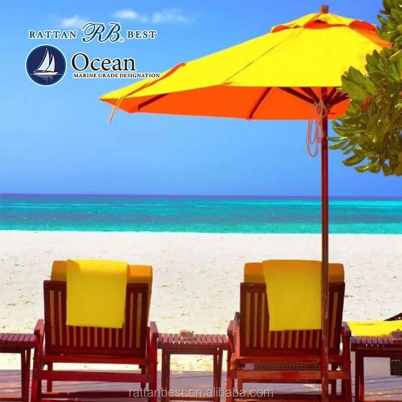 round shape wooden umbrella outdoor umbrella