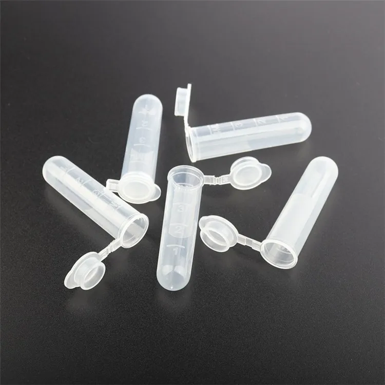 Disposable Plastic 300PCS/Bag Micro Centrifuge Tube 5ml with Lid