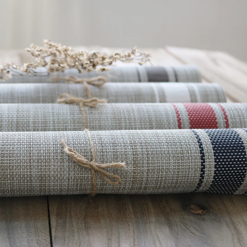 Factory Direct Promotional customized  waterproof kitchen table pvc place mat/pvc placemat