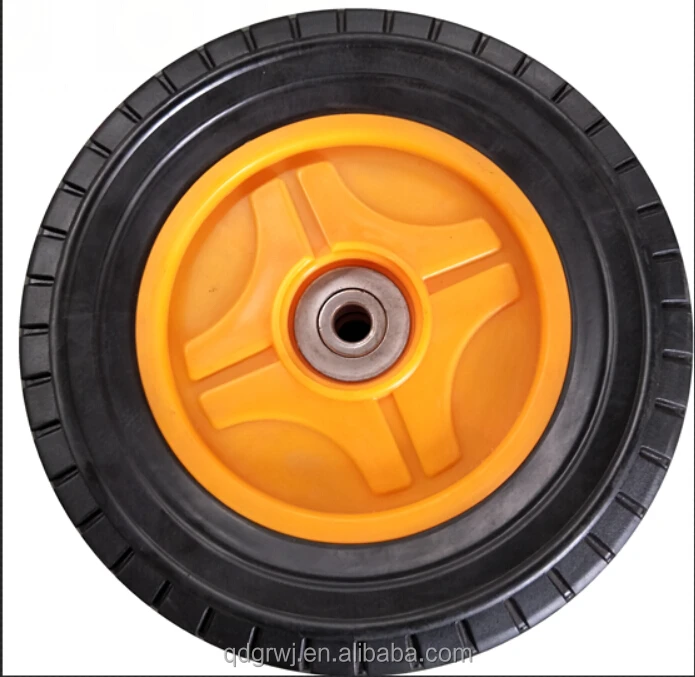 8 inch semi pneumatic wheel toy plastic wagon wheel with bearing