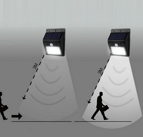 Energy saving wall mounted decorative solar sensor outdoor IP65 4 watt 5w 10w 15w led wall light factory sell