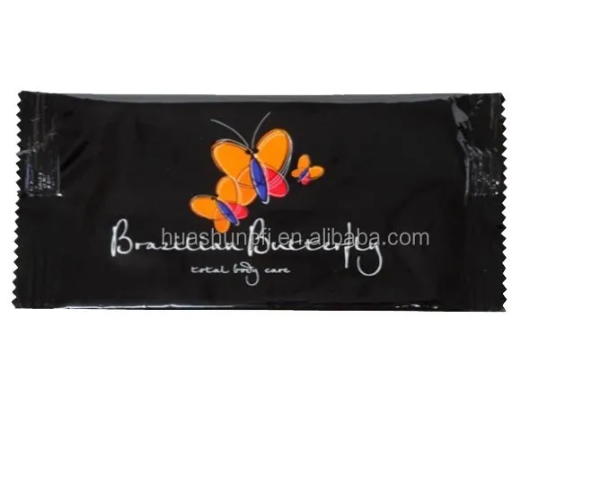 High quality Disposable Restaurant and hotel wet towels single pack wipe