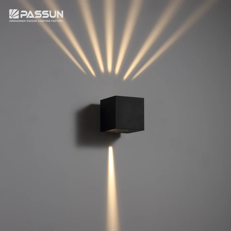 Широко используемые современные комнатные и уличные настенные светильники 2x3 Вт, светодиодные Настенные светильники IP65