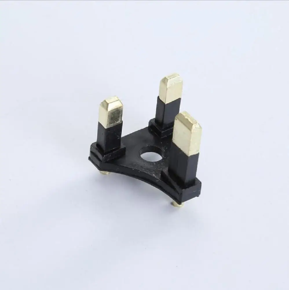 UK British France European style 3 pin plug insert power socket plug flat accessoris