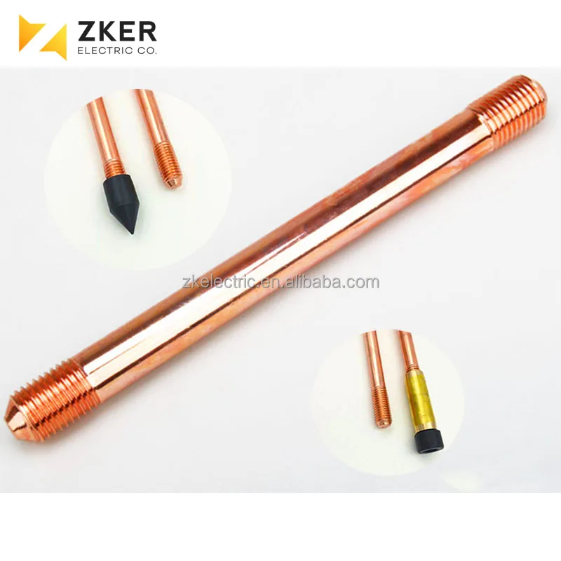 Hot selling high tensile strength copper bonded steel earth rod for electrical grounding system