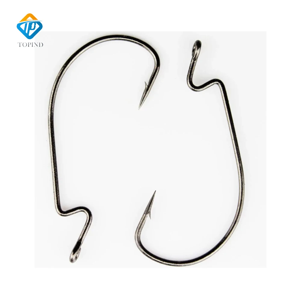 Рыболовный крючок с широким зазором из высокоуглеродистой стали