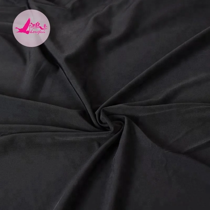 
China manufacturer cheap plain nylon spandex knitted rib fabric for underwear 