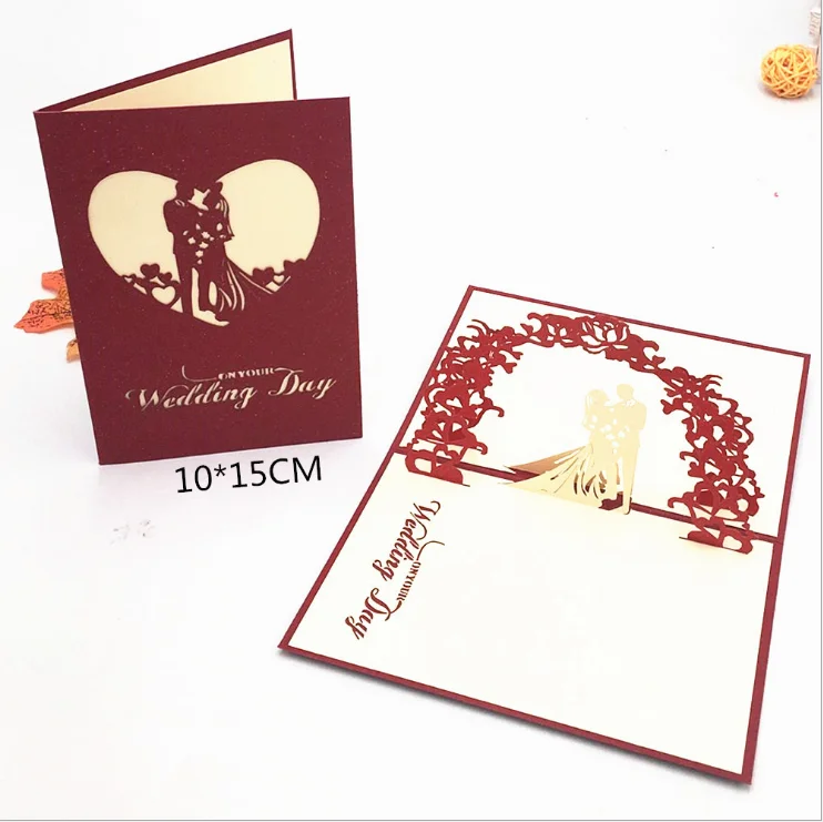 3d Greeting New Design Hotsale wedding invitation cards ,Handmade cards wedding